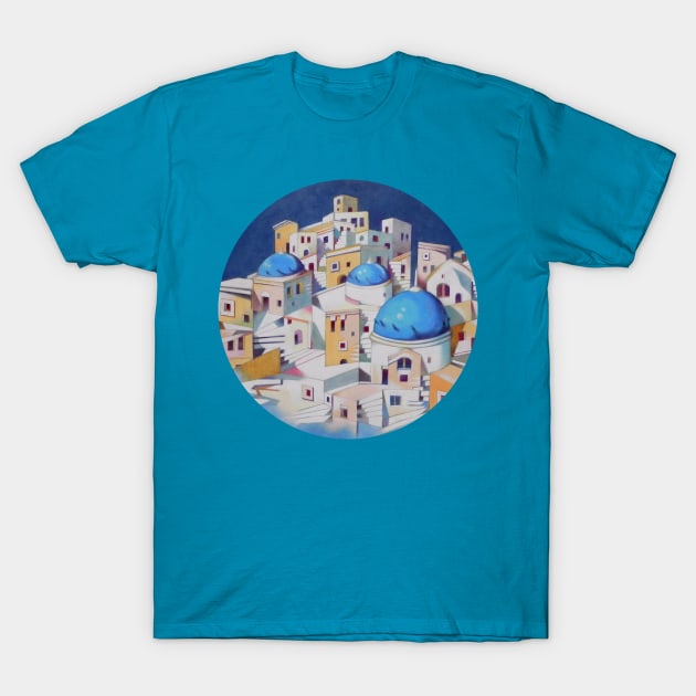 Memory of Santorini T-Shirt by federicocortese